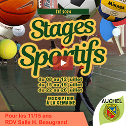 Stages Sportifs 11/15 ans